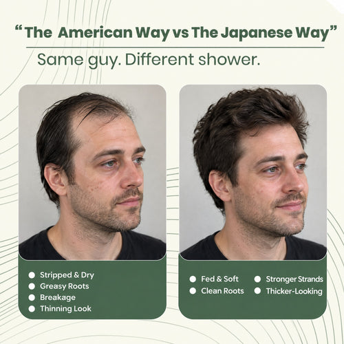 Kamiyo Batana Oil Shower Set, the American way vs the Japanese way